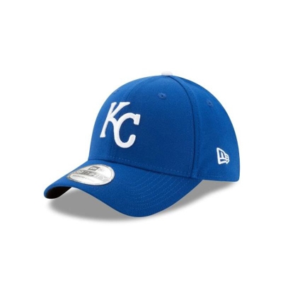 Blue Kansas City Royals Hat - New Era MLB Team Classic 39THIRTY Stretch Fit Caps USA7309412